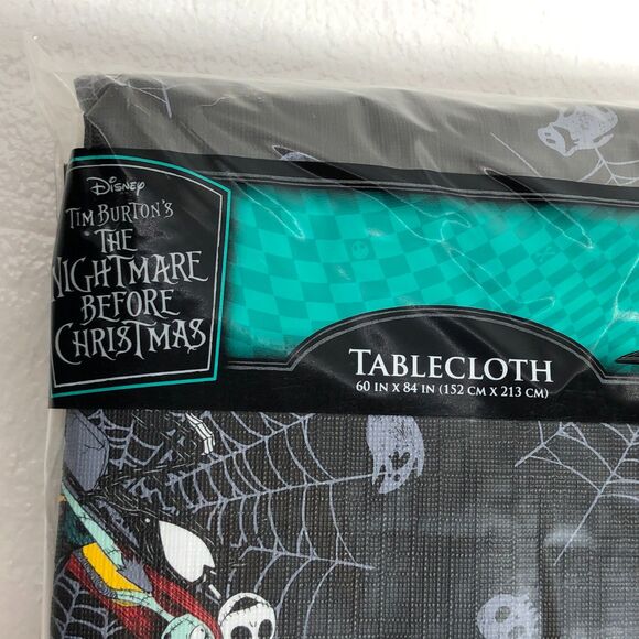 Disney Spooky Nightmare Before Christmas Tablecloth Jack Skellington Rectangle - Picture 4 of 4